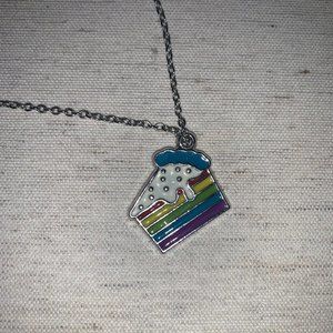 PRIDE Rainbow Cake Necklace